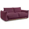 Image de Bobochic canapé droit convertible ernest ouverture express rouge 140x190 ERNEST