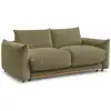 Image de Bobochic canapé droit convertible ernest ouverture express vert 140x190 ERNEST