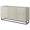 Image de Bobochic buffet 2 portes 167 cm alice pieds en métal beige ALICE
