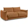 Image de Bobochic canapé droit convertible ernest ouverture express orange 160x190 ERNEST