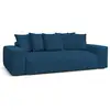 Image de Bobochic canapé droit convertible coffre voltaire bleu foncé VOLTAIRE