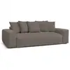 Image de Bobochic canapé droit convertible coffre voltaire taupe VOLTAIRE