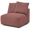 Image de Bobochic chauffeuse 1 place sans accoudoir pour canapé modulable voltaire rose