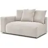 Image de Bobochic chauffeuse 2 places avec accoudoir pour canapé modulable voltaire beige angle gauche