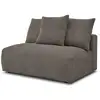 Image de Bobochic chauffeuse 2 places sans accoudoir pour canapé modulable voltaire taupe