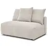 Image de Bobochic chauffeuse 2 places sans accoudoir pour canapé modulable voltaire beige
