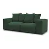 Image de Bobochic canapé droit fixe modulable voltaire vert VOLTAIRE