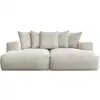 Image de Bobochic canapé droit fixe 4 places voltaire assise profonde beige VOLTAIRE