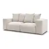 Image de Bobochic canapé droit fixe modulable voltaire beige VOLTAIRE