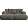 Image de Bobochic canapé droit fixe 4 places voltaire assise profonde taupe VOLTAIRE