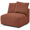 Image de Bobochic chauffeuse 1 place sans accoudoir pour canapé modulable voltaire orange
