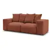 Image de Bobochic canapé droit fixe modulable voltaire orange VOLTAIRE