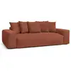 Image de Bobochic canapé d'angle convertible coffre nina velours côtelé taupe angle gauche VOLTAIRE