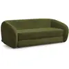 Image de Bobochic canapé droit convertible déplimousse neyo tissu texturé vert NEYO