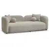 Image de Bobochic canapé droit fixe 3 places hailey taupe HAILEY