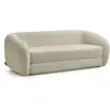 Image de Bobochic canapé droit convertible déplimousse neyo tissu bouclette beige NEYO