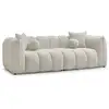 Image de Bobochic canapé droit fixe 3 places denver beige DENVER