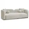 Image de Bobochic canapé droit fixe 3 places hailey beige HAILEY