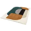 Image de Bobochic tapis shaggy ezio motif abstrait orange 120x170 EZIO