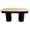 Image de Bobochic table à manger extensible braga placage chêne massif 200 à 250 cm BRAGA