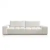 Image de Bobochic canapé droit convertible coffre anakin tissu texturé blanc ANAKIN