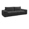 Image de Bobochic canapé droit convertible coffre anakin tissu texturé noir ANAKIN
