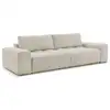 Image de Bobochic canapé droit convertible coffre anakin tissu bouclette beige ANAKIN