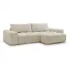 Image de Bobochic canapé d'angle réversible anakin tissu texturé beige réversible ANAKIN