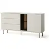 Image de Bobochic buffet 2 portes 3 tiroirs 161 cm espera avec leds ESPERA