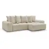 Image de Bobochic canapé d'angle réversible anakin tissu texturé beige réversible ANAKIN