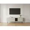 Image de Bobochic meuble tv 2 portes 2 tiroirs 161 cm espera avec leds ESPERA