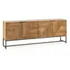 Image de Bobochic buffet 4 portes 210 cm naomie bois massif d'acacia NAOMIE