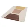 Image de Bobochic tapis poils longs leandre motif géométrique jaune 120x170 LEANDRE