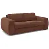 Image de Bobochic canapé droit convertible hugo ouverture express gros côtelé orange 160x190 HUGO