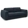 Image de Bobochic canapé droit convertible hugo ouverture express tissu texturé bleu foncé 140x190 HUGO