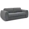 Image de Bobochic canapé droit convertible hugo ouverture express tissu texturé gris foncé 160x190 HUGO