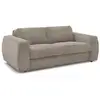 Image de Bobochic canapé droit convertible hugo ouverture express gros côtelé taupe 160x190 HUGO