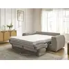Image de Bobochic canapé droit convertible hugo ouverture express gros côtelé vert 160x190 HUGO