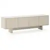 Image de Bobochic meuble tv 4 portes 180 cm esteban formes géométriques beige ESTEBAN