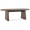 Image de Bobochic table à manger ovale 220 cm pablo placage noyer marron foncé PABLO