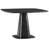 Image de Bobochic table à manger carrée noa 120 cm placage chêne noir NOA