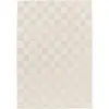 Image de Bobochic tapis poils ras gabrielle motif damier blanc 160x230 GABRIELLE