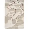 Image de Bobochic tapis poils longs elvia motif abstrait beige 160x230 ELVIA