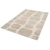 Image de Bobochic tapis poils longs chino motif abstrait beige 120x170 CHINO