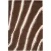 Image de Bobochic tapis poils longs tirasu motif abstrait marron 120x170 TIRASU
