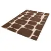 Image de Bobochic tapis poils longs chino motif abstrait marron 160x230 CHINO