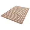 Image de Bobochic tapis poils longs lyzzo motif graphique beige 200x290 LYZZO