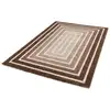 Image de Bobochic tapis poils longs lyzzo motif graphique marron 120x170 LYZZO