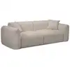 Image de Bobochic canapé droit fixe 3 places siena tissu chenille beige SIENA