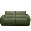 Image de Bobochic canapé droit convertible minorque ouverture express tissu chenille vert 140x200 MINORQUE